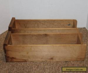 Item Lot of 2 Antique Vintage Long Wood Drawers w/ knobs - Cabinet - Desk - Display for Sale