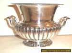 Fine Victorian Silver Plated reeded Design Urn / vase C1880 for Sale