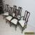 Vintage Mahogany Carved Queen Anne Dining Room Side Arm Chairs Set for Sale