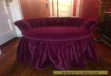 Antique / Vintage Revolving French Style Vanity Chair Bench Recovered In Velvet for Sale