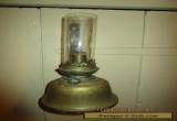 Antique Brass wall mounted Oil Lamp / Antique Brass wall sconce Oil Lamp in VGC for Sale