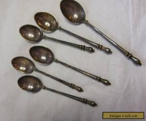 Item BOXED SET 6 DEMITASSE COFFEE SPOONS SORENSEN DENMARK STERLING SILVER for Sale