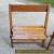 VINTAGE ANTIQUE SNYDER WOODEN FOLDING CHAIRS SET OF 4  for Sale