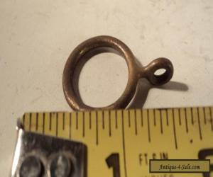 Item Antique solid brass curtain rings with eyelets 3/4" diameter for Sale