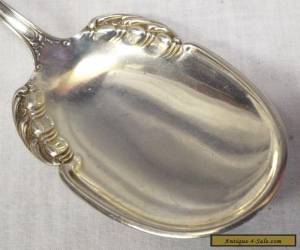 Item Beautiful OLD Antique VICTORIAN STERLING SILVER SERVING SPOON Scroll Design for Sale