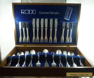 Item Exquisite Vintage Silver  44Pce Rodd  Cutlery Set in Box for Sale