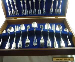 Item Exquisite Vintage Silver  44Pce Rodd  Cutlery Set in Box for Sale