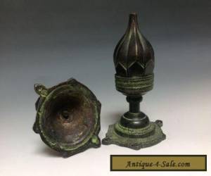 Item  A Pair Rare Chinese Bronze Statue--Lotus sets  for Sale