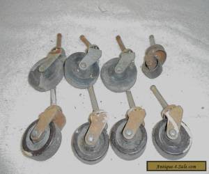 Vintage antique furniture casters lot of 8 lot #2 for Sale