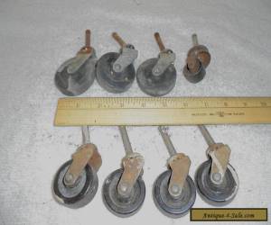 Item Vintage antique furniture casters lot of 8 lot #2 for Sale