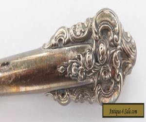 Item DELIGHTFUL / ANTIQUE AMERICAN STERLING SILVER MAKEUP BRUSH. for Sale