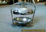 Antique Vintage Meriden B Company Silverplate Butter Dish for Sale