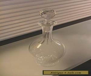 Item St. Louis Crystal Wine Cordial Decanter Footed w/ Stopper Etch Marked France  for Sale