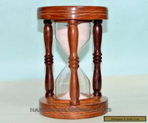 Item HANDMADE ANTIQUE NAUTICAL MARITIME WOODEN HOURGLASS SAND TIMER for Sale