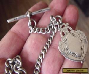 Item ANTIQUE STERLING SILVER POCKET WATCH CHAIN & FOB. for Sale