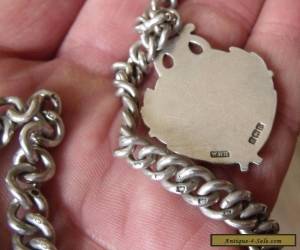 Item ANTIQUE STERLING SILVER POCKET WATCH CHAIN & FOB. for Sale