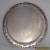 Vintage LUKE Silver Plate Etched Round Tray - 32.5cm for Sale