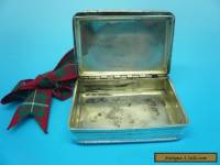 Silver Snuff Box, STERLING, Antique, English, Hallmarked 1825