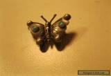 vintage sterling silver art deco butterfly broach pin for Sale