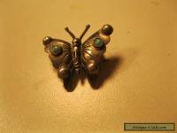vintage sterling silver art deco butterfly broach pin
