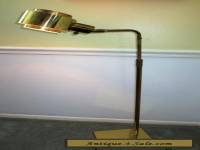 Vintage KOCH & LOWY OMI Brass Mid Century Articulated Floor Lamp Glass Diffuser