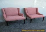 Pair of Mid Century Side by Side Wing Chairs 1888 for Sale