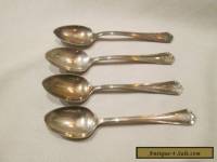 ANtique Silver Plated Set of 4 Demitasse Spoons