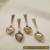 ANtique Silver Plated Set of 4 Demitasse Spoons for Sale