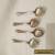 ANtique Silver Plated Set of 4 Demitasse Spoons for Sale