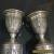 Beautiful antique Persian Pair of silver Candlesticks for Sale