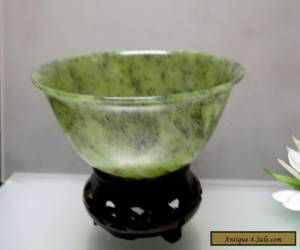 Item Natural Chinese antique old Jade thin bowl collectible for Sale