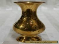 VINTAGE ANTIQUE "MINIATURE VASE" SOLID BRASS 7.7cm