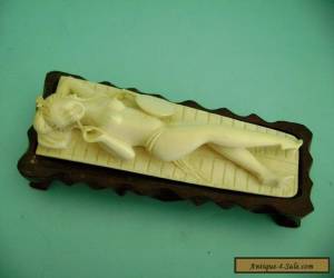 Vintage Antique Hand Carved Chinese Dr Doctor Doll Japanese Netsuke Figurine for Sale