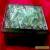 Rare Antique Glass Mould Green Trinket Box for Sale