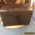 PrimitiVe Wood Trunk Slat Top With Tray Antique for Sale