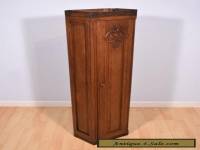 Antique French Provincial Solid Oak Wall Cabinet/Case