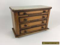 Antique 19th c. Pine & Marble Top Miniature French Chest