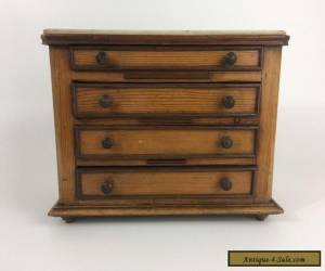 Item Antique 19th c. Pine & Marble Top Miniature French Chest for Sale