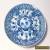 Antique Chinese c1800 Blue & White Figures Scholars Saucer Dish FINE QUALITY for Sale