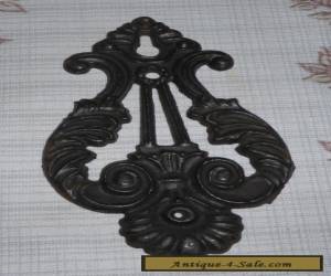 Item Vintage Cast Iron Keyhole Escutcheon for Sale