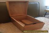 Vintage wood wooden Oak Tray Document File Box dovetailed for Sale