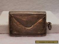 Vintage Antique Estate ~ 925 Sterling Silver Stamp Case Box Holder