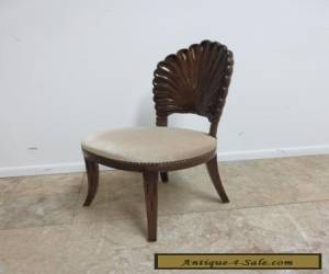 Item Vintage Shell Carved French Regency Dining Room Side Desk Chair for Sale