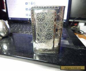 Item  antique solid silver book shaped box for Sale