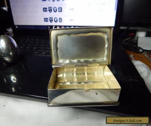 Item  antique solid silver book shaped box for Sale