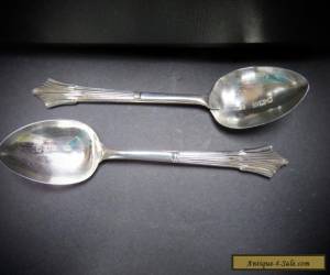 Item Antique Sterling Silver Spoons Hallmarked London 1896 for Sale