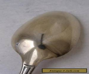 Item Well-Made Antique French Solid Silver Serving Spoon/ L 25.6 cm Gilded Bowl for Sale