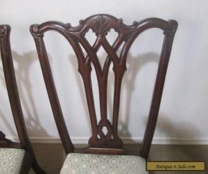 Item 56877 Set 4 Antique Chippendale Dining Chairs Chair s for Sale