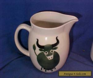 Item 1960s ARABIA Pottery FINLAND 6" PITCHER with COW Design for Sale