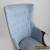2 antique 1940s mahogany petite ladies wing chairs regency art deco mid century for Sale